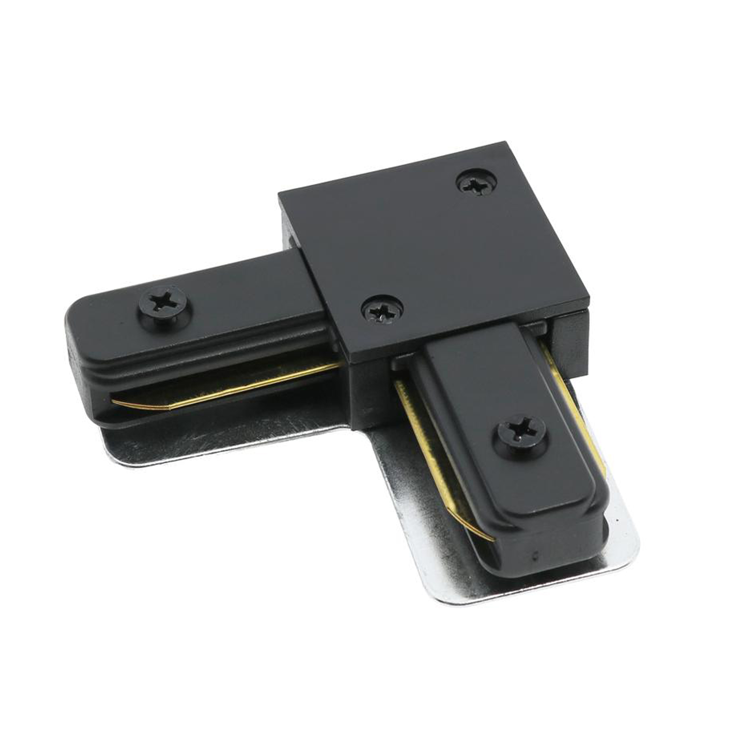 Conector Tipo L Para Carril Monof Sico Negro Leader