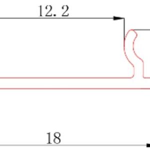 PERFIL DE SUPERFICIE DE ALUMINIO CON DIFUSOR 1805-101 - Image 2